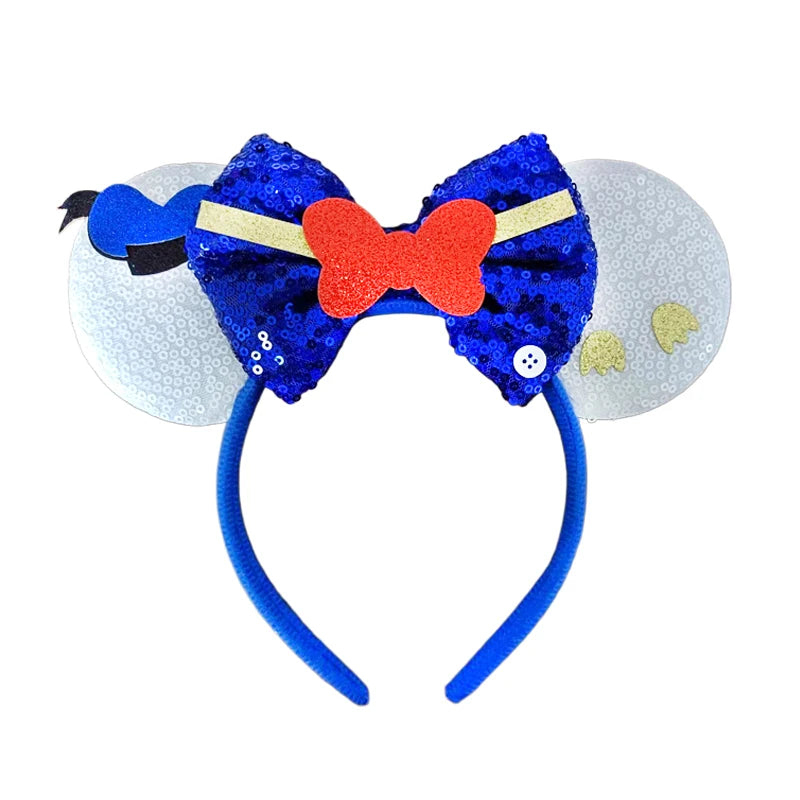 2024 Lovely Mickey Mouse Ears Headbands for Baby Girl Frozen Headband Adult Girl Accessories Adults/Kid Sequin Cosplay Hairband