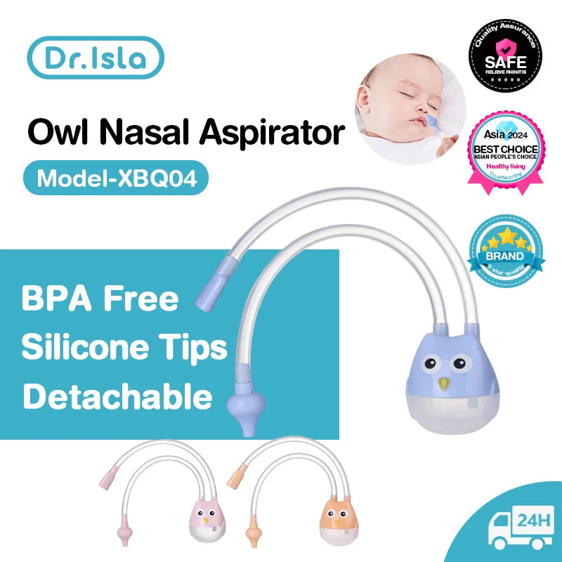 Dr.isla Newborn Baby Nasal Aspirator Nose Cleaner Sucker Suction Tool Protection Baby Mouth Nasal Suction Cleaning Sucker Device