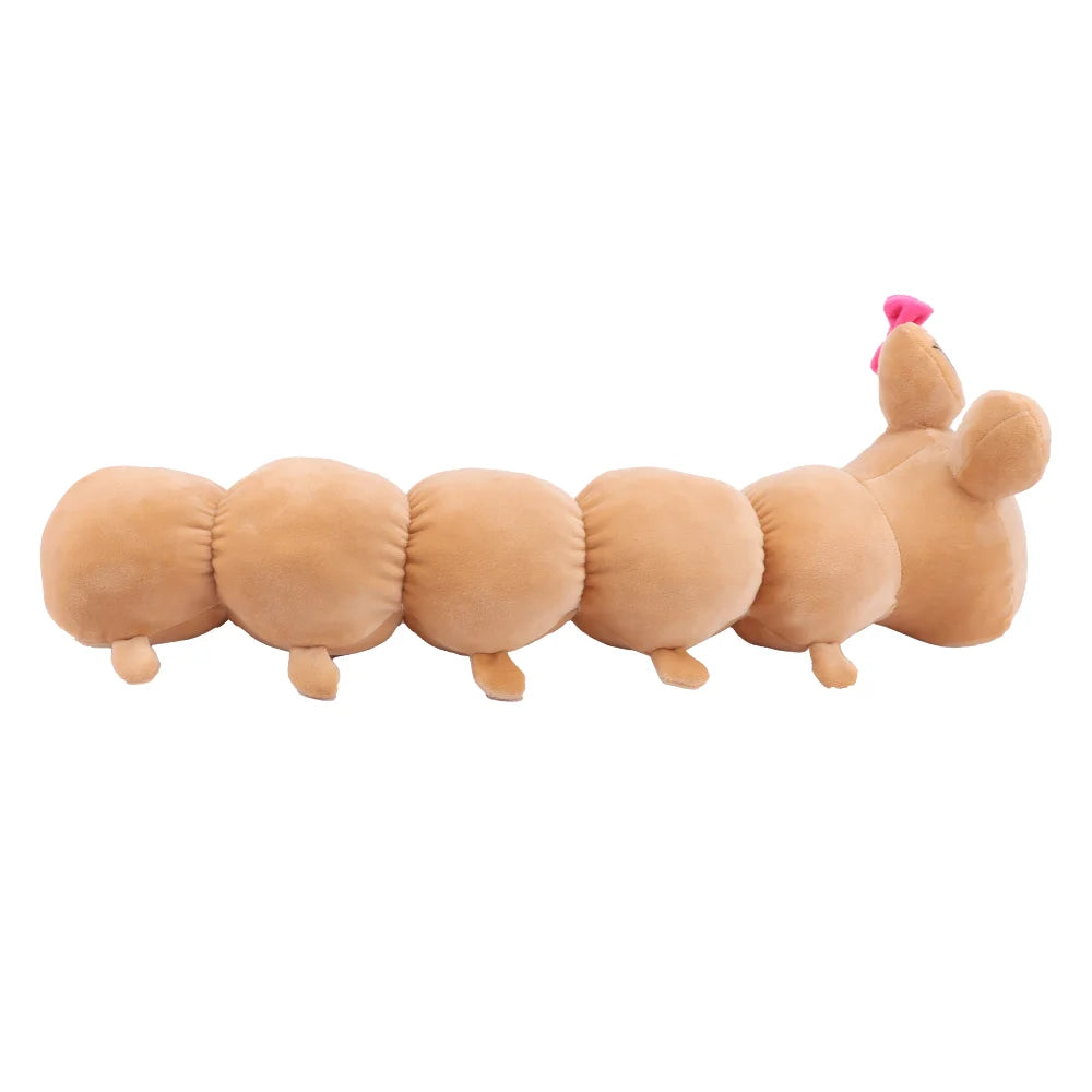 Kawaii Caterpillar Mrs Pou Plush Toys Anime My Pet Alien Pou Doll Stuffed Animals Bedroom Sofa Decor Kids Birthday Gifts