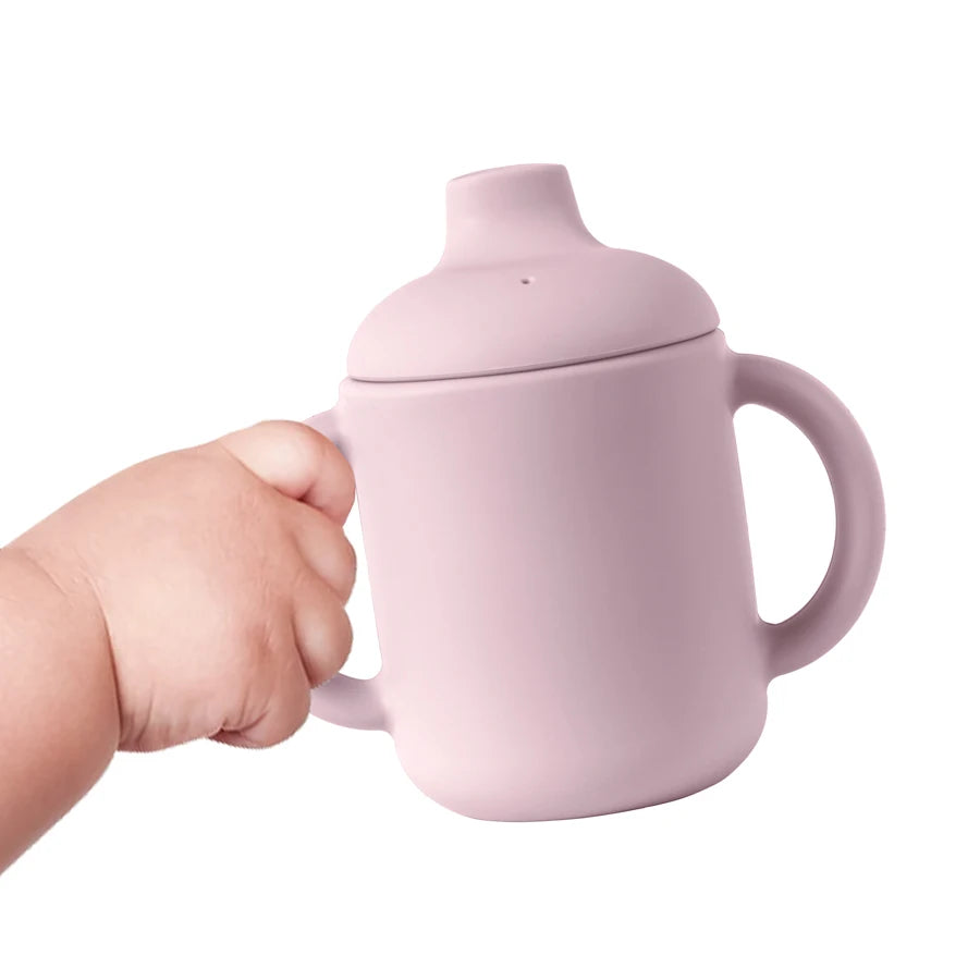 Food Grade Silicone Baby Feeding Cups Drinkware Cup BPA Free Newborn Learning Hand Child Bottle Baby Items Free Shipping