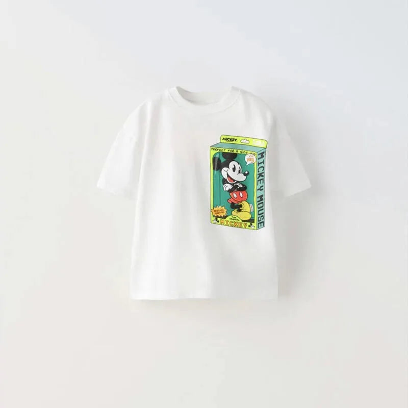 Brand T-shirt Summer Wear Boys Baby Costume Round Neck Base Shirt Children New Design Fashion Tops Cute Print Short Sleeve