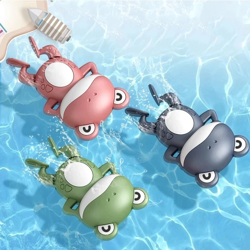 New Baby Water Toy Swimming Pool Cartoon Animal Bathing Ducks Crab Wound-up Chain Clockwork Bath Toys for Infant Toddler Gift