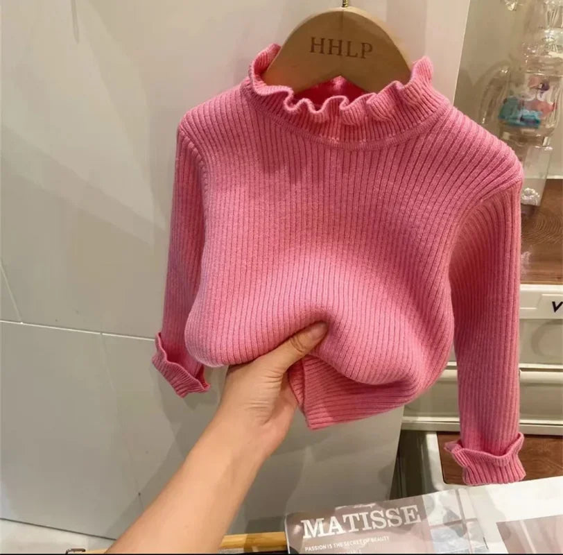 0-7Y Autumn New Baby Boys Girls Clothes Baby Sweater Toddler Knit Sweater Newborn Knitwear Long Sleeve Cotton Baby Pullover Tops