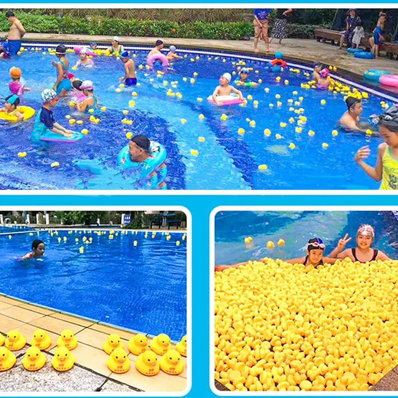 Kids Bath Duck Toys 50 PCS Ducks Squeak and Float Duckies Baby Shower Toy Party Decoration for Toddlers Boys Girls