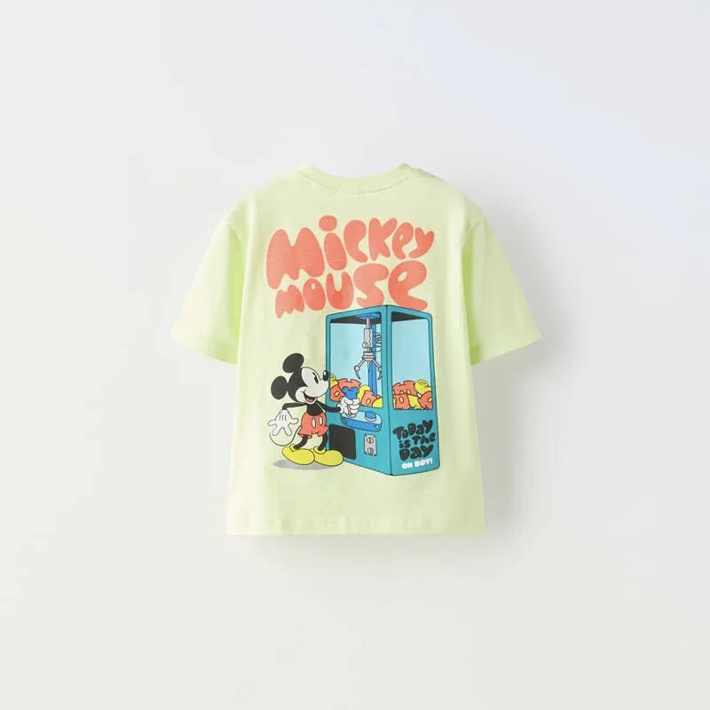 Brand T-shirt Summer Wear Boys Baby Costume Round Neck Base Shirt Children New Design Fashion Tops Cute Print Short Sleeve