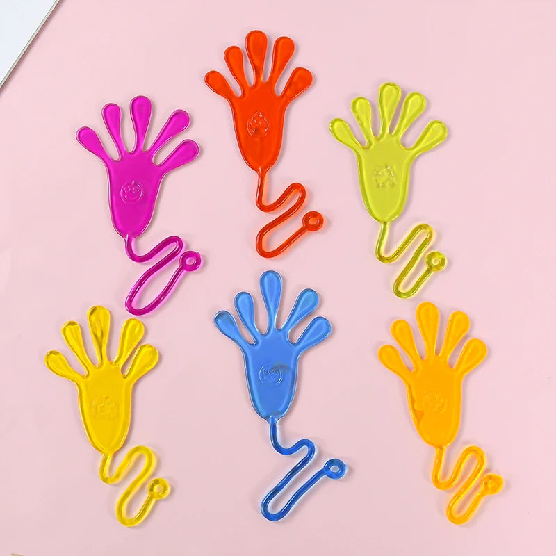 10/20/30Pcs Funny Sticky Hands Kids Toys Children Birthday Party Favors Boys Girls Pinata Fillers Baby Shower Gift Bag Prizes