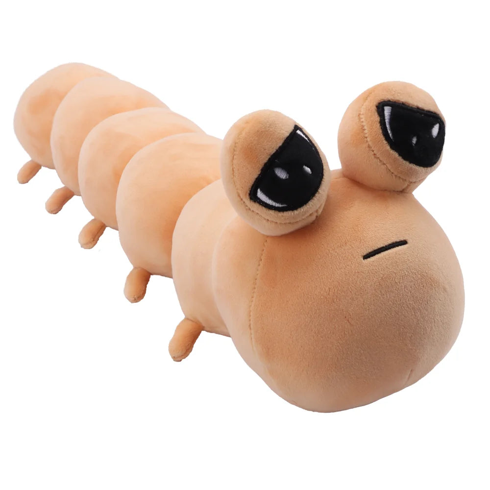 Kawaii Caterpillar Mrs Pou Plush Toys Anime My Pet Alien Pou Doll Stuffed Animals Bedroom Sofa Decor Kids Birthday Gifts