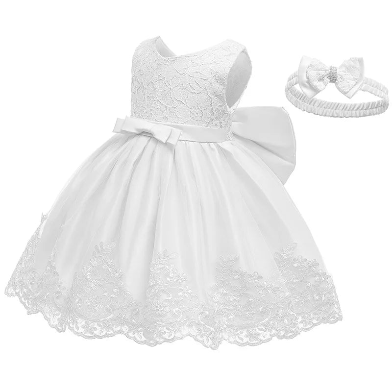 Newborn Baby Girls Princess Christmas Dress Kids Dresses For Girls Baptism 1st Birthday Wedding Bridesmaid Infant Vestidos