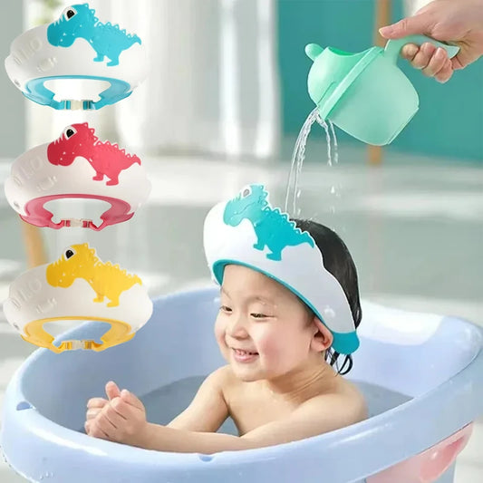 Baby Bath Caps Toddle Shampoo Cup Children Bathing Baby Shower Spoons Child Washing Hair Cup Kids Bath Tool Silicone Caps