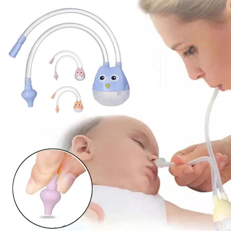 Dr.isla Newborn Baby Nasal Aspirator Nose Cleaner Sucker Suction Tool Protection Baby Mouth Nasal Suction Cleaning Sucker Device