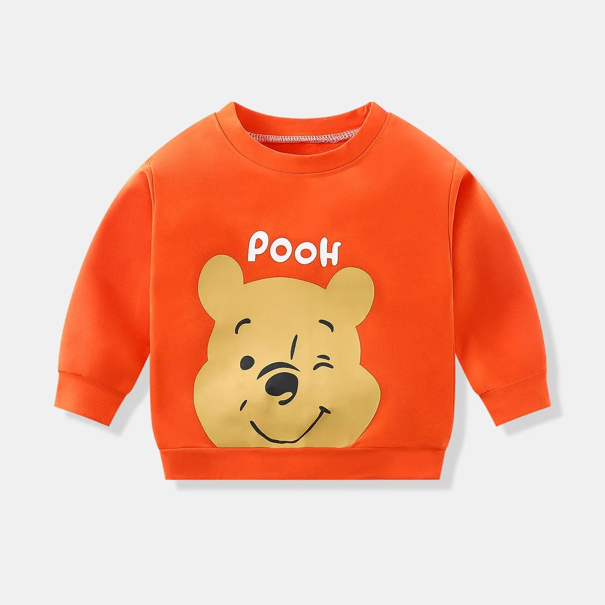 Brand New Design Hoodie Casual Spring Autumn Clothes  Unisex Round Neck Long Sleeves Pullovers Toddler Cute Cotton Cartoon Tops