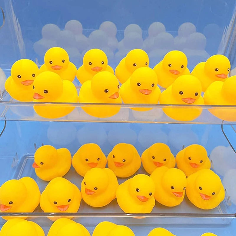 Kids Bath Duck Toys 50 PCS Ducks Squeak and Float Duckies Baby Shower Toy Party Decoration for Toddlers Boys Girls