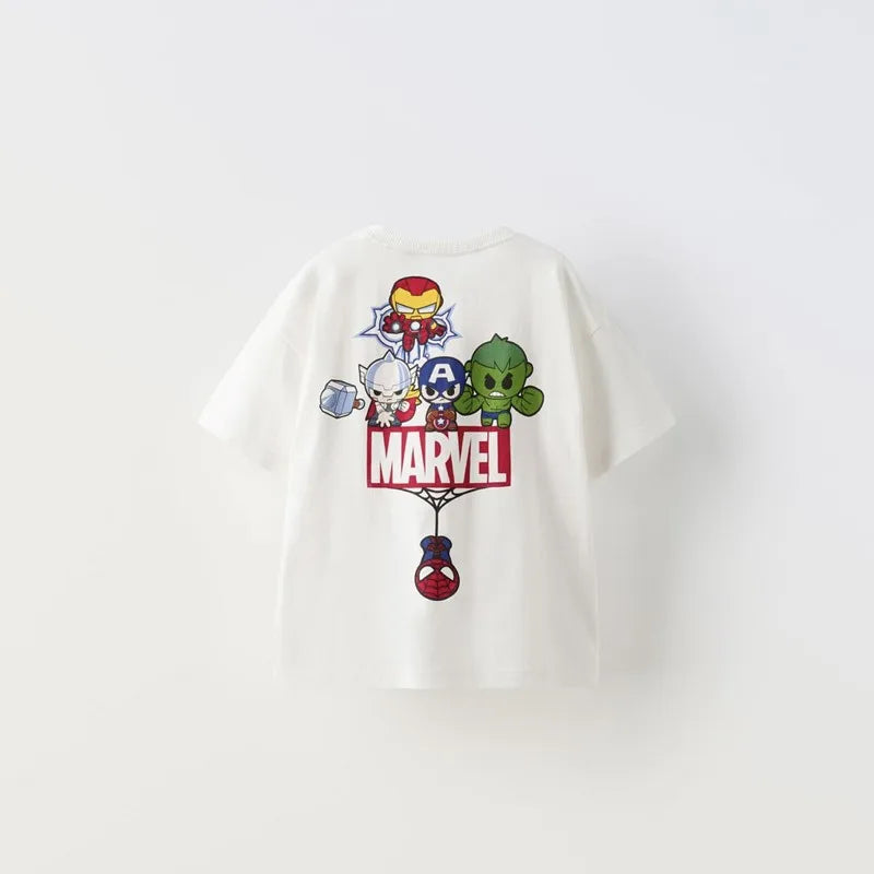 Short Sleeve TShirt Summer Costume Boys Baby Cartoon Tees Child Clothing Fashion Casual Printing Crewneck Tops Outer Wear