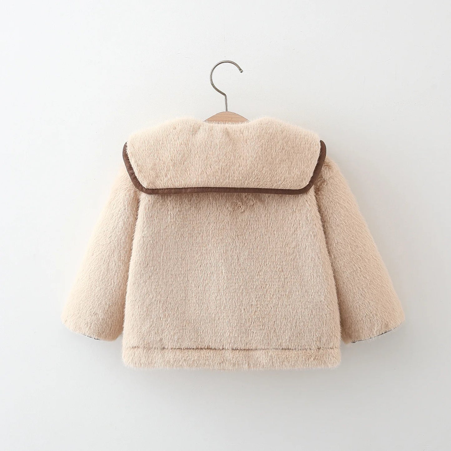 Fashion Fleece Thick Infant Toddler Child Warm Coat Toddler Outwear Collar Tie Girl Clothes Baby Girls Coat Winter Jacket