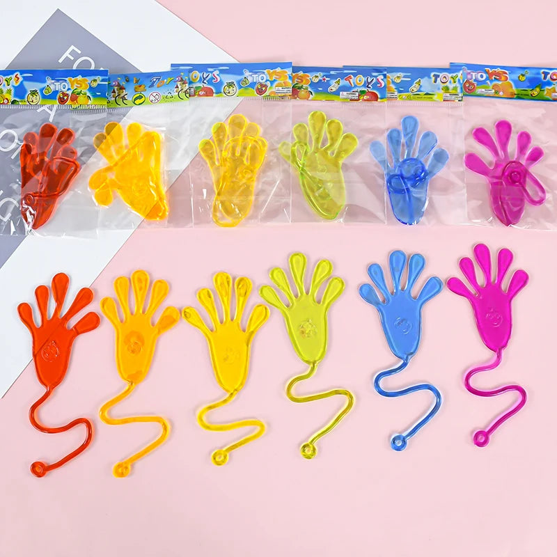 10/20/30Pcs Funny Sticky Hands Kids Toys Children Birthday Party Favors Boys Girls Pinata Fillers Baby Shower Gift Bag Prizes