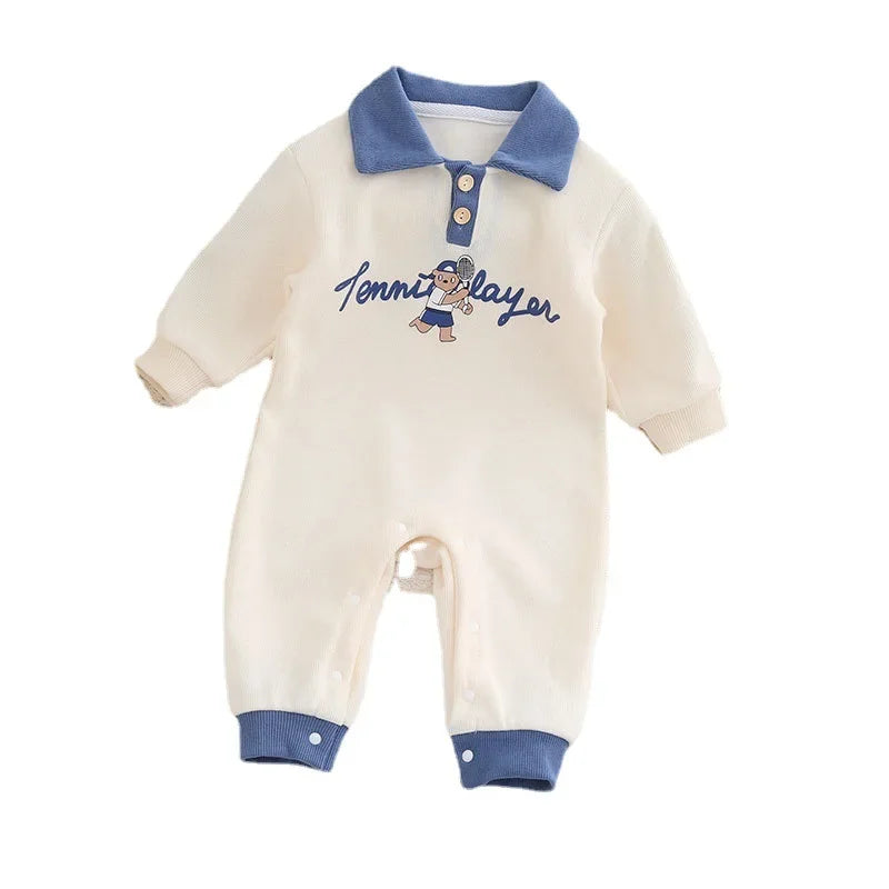 Baby Clothes Boys Girls Babies Handsome Onesies Newborn Outing Outfit Birthday Super Cute Spring and Autumn Clothes Rompers