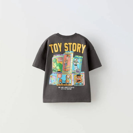 Brand T-shirt Summer Wear Boys Baby Costume Round Neck Base Shirt Children New Design Fashion Tops Cute Print Short Sleeve