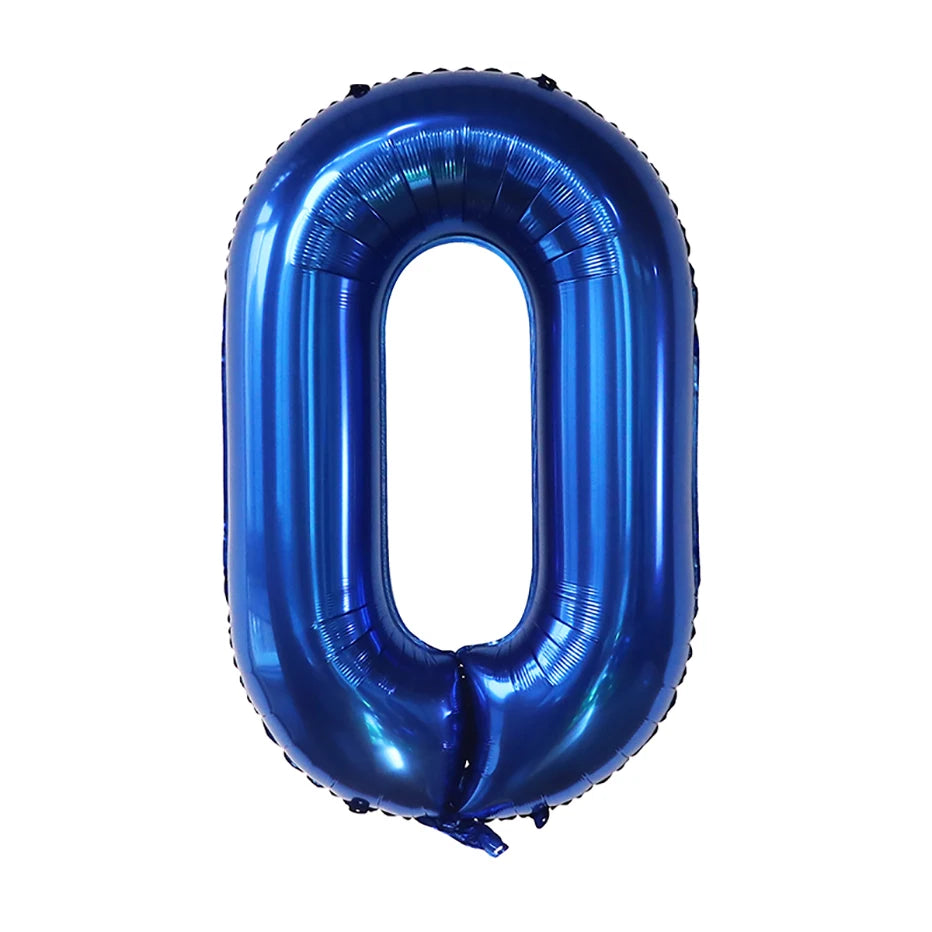 40Inch Dark Blue Number Foil Balloon 0-9 Digital Globos Children Birthday Party Decoration Baby Shower Toy Kids Graduation Gifts