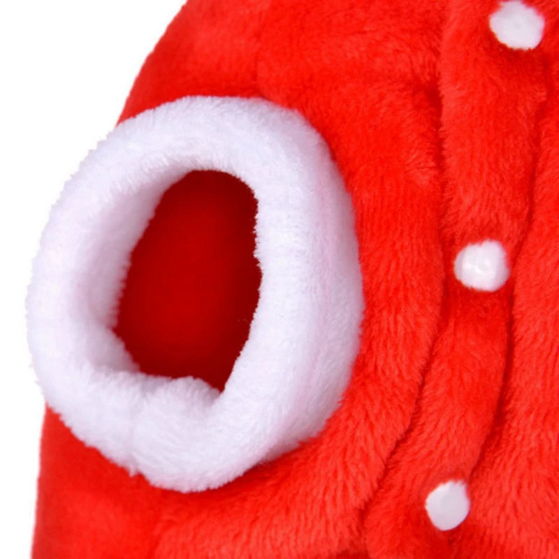 Hooded Christmas Jumpsuit for Dogs Pet Elk Christmas Cat Dog Clothes Pet Warm Dog Cat Jacket Coat Autumn Winter Puppy Clothing